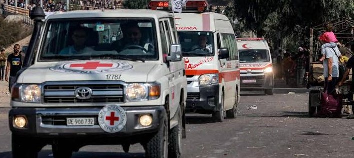 "الصليب الأحمر": تسهيل نقل 12 معتقلا أفرج عنهم من غزة إلى مجمع ناصر الطبي