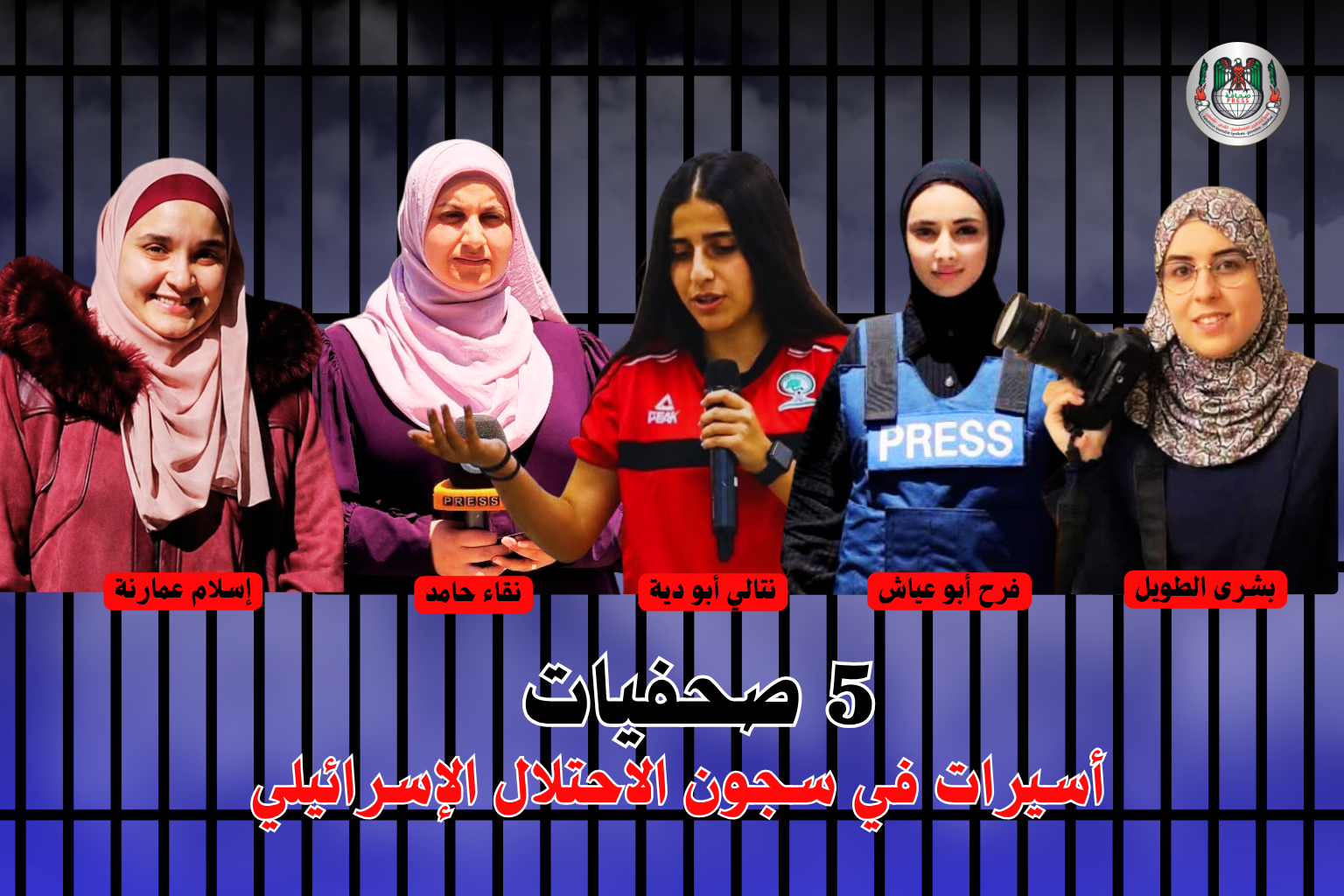 نقابة الصحفيين  تحذر من استمرار استهداف الاحتلال للصحفيين الفلسطينيين واعتقالهم