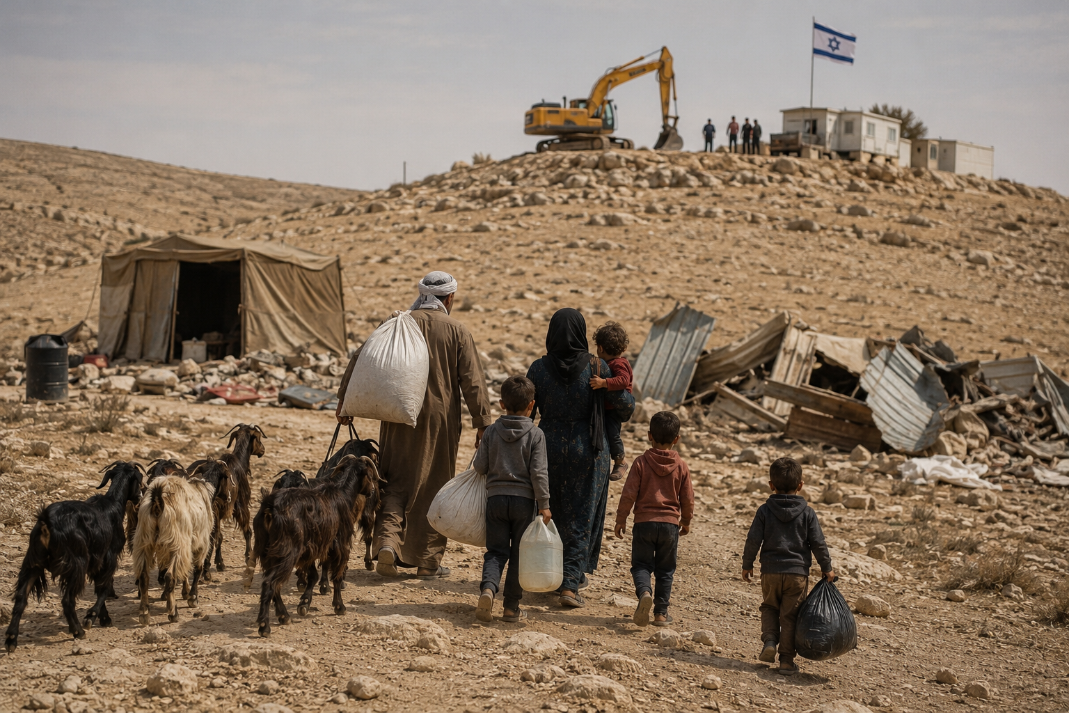 التهجير الصامت للتجمعات البدوية الفلسطينية